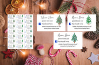 #1062 - Detail labels x 21 - Christmas