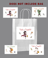 #1128 4 x Bag labels - Halloween