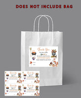 #1131 -  4 x Bag labels - Halloween