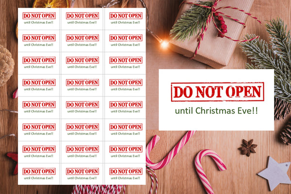 #1168 - 24 x Do not open until Christmas Eve