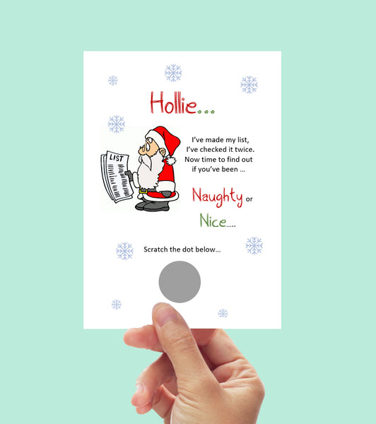 #1236 - Naughty or Nice Scratch Card