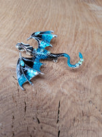 #8050 - Brooche - Turquoise & Black