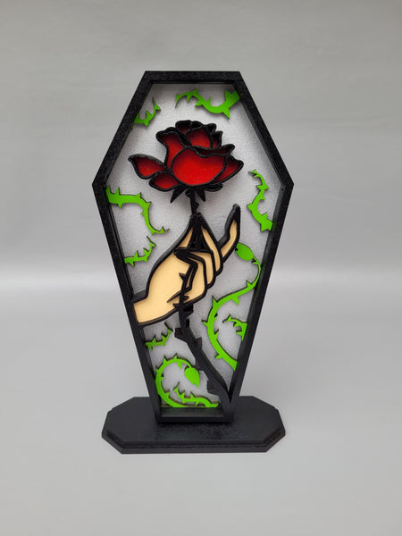 #5041 - Rose Display - Silver