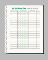 #683 - The Body Shop- 50 page Loyalty Card Tracker book