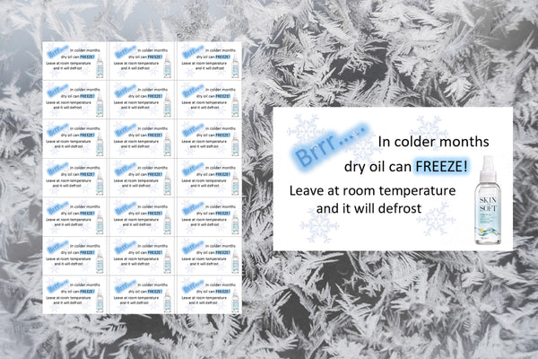 #693 - Dry oil spray FROZEN - 21 Labels