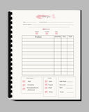 #895 -  - 100 page customer order book