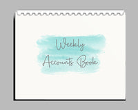 #943 - Weekly Accounts Book - 60 pages