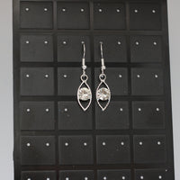 #8000 - Droplet Earrings - Clear Crystal